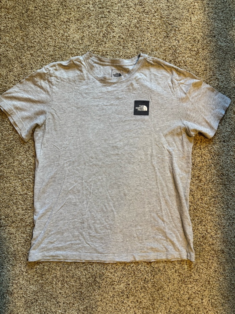 The North Face Gray Crewneck Logo Tee